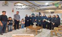 تجلیل و دیدار جمعی از مسئولین بیمارستان امام حسین(ع) فسا با خانواده شهید والا مقام ابوالفضل بادپا ناوباندوم ناو دنا 